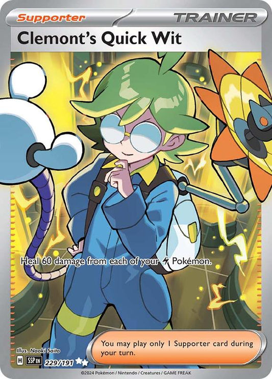 Image of Clemonts Quick Wit Surging Sparks (SSP) #229