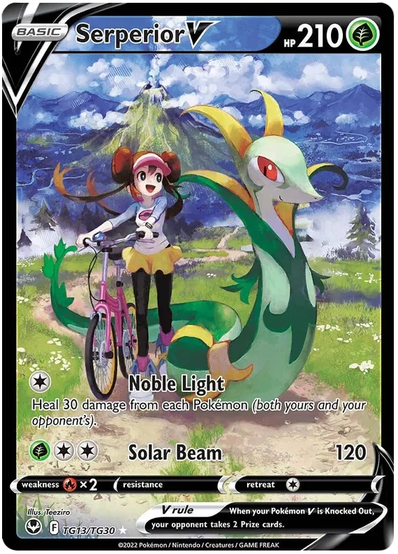 Serperior V R TG13/TG30 Silver Tempest - Trainer Gallery