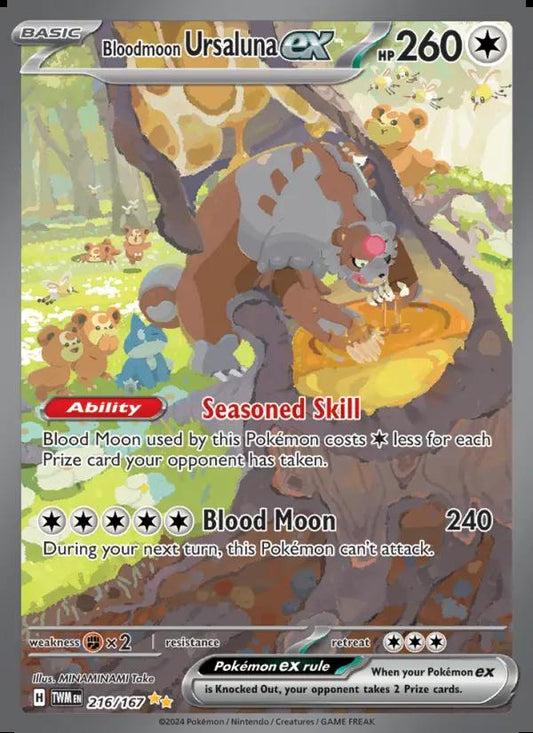 Image of Bloodmoon Ursaluna ex Twilight Masquerade (TWM) #216