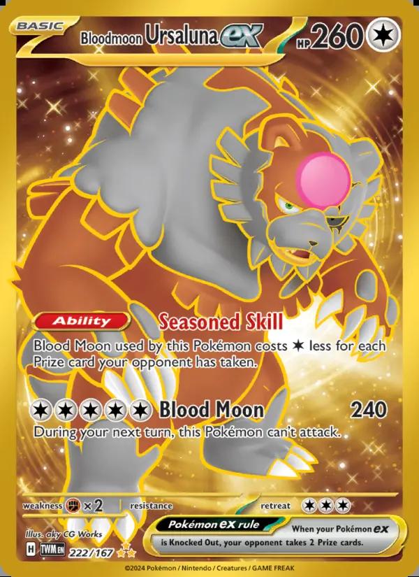 Image of Bloodmoon Ursaluna ex Twilight Masquerade (TWM) #222