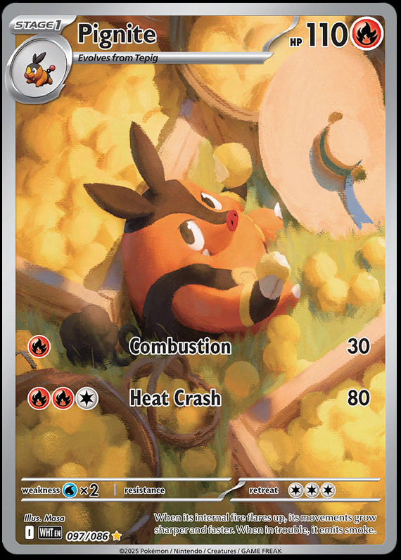 Image of Pignite White Flare (WHT) #97