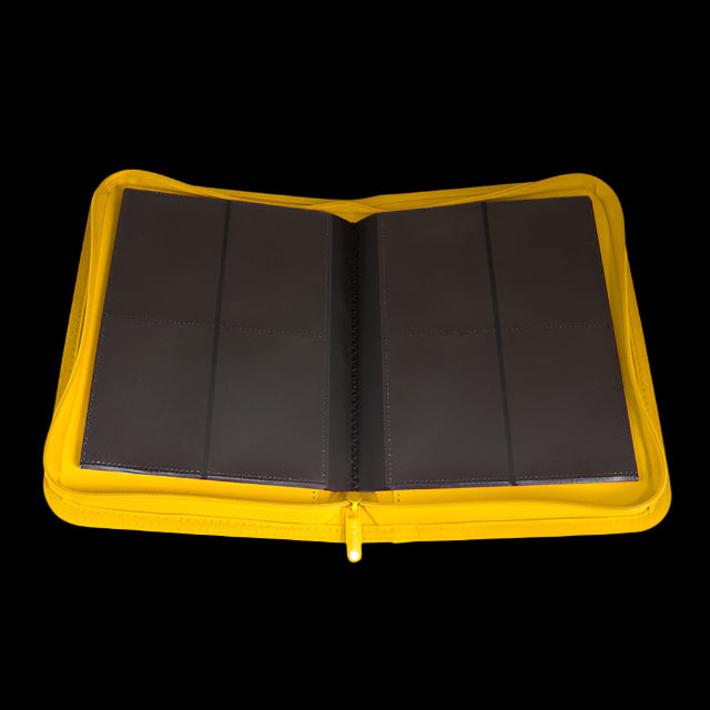 Palms Off Gaming -Collector's Series 4 Pocket Zip Trading Card Binder - YELLOW