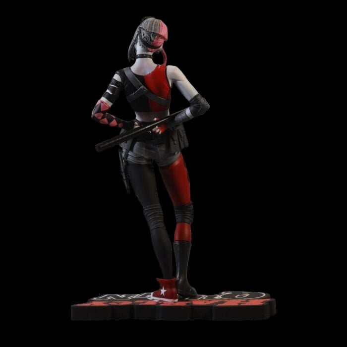 Batman - Harley Quinn Red, White & Black by Simone Di Mio 1/10th Scale Statue