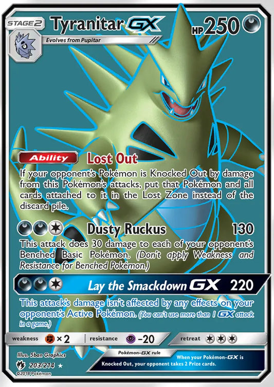 Image of Tyranitar-GX Lost Thunder (LOT) #203