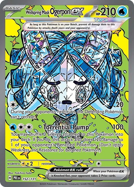 Wellspring Mask Ogerpon EX (152/131) SIR PRE Prismatic Evolutions