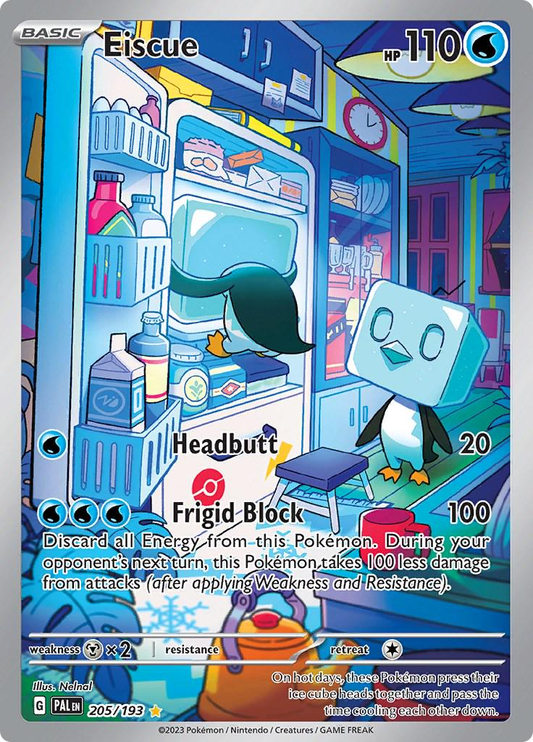 Eiscue (205/193) Illustration Rare PAL Paldea Evolved