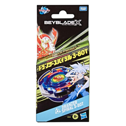 Beyblade X Booster Single Top -  Dranzer Spiral 3-80T (Over Pack Van Cortlandt)