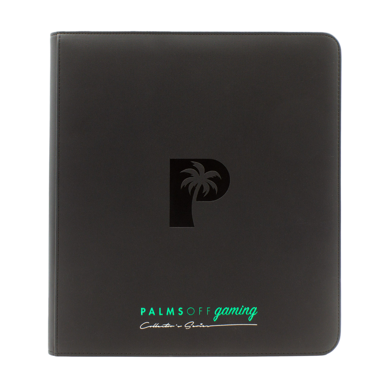 Palms Off Gaming - Collector's Series 12 Pocket Zip Trading Card Binder - BLACK