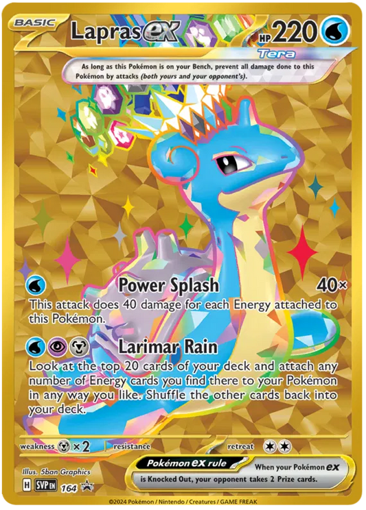 SEALED Lapras ex (164/191) Common svp Scarlet and Violet Promos