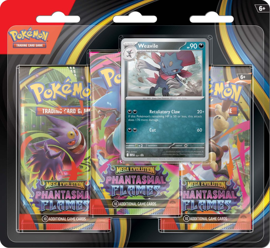 Pokémon TCG - Phantasmal Flames 3-Pack Blister