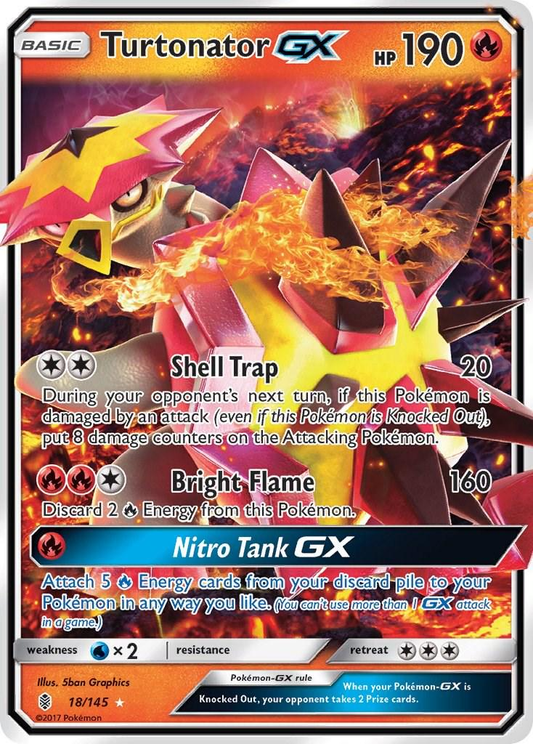 Turtonator GX (18/145) Rare Holo GX Guardian Rising