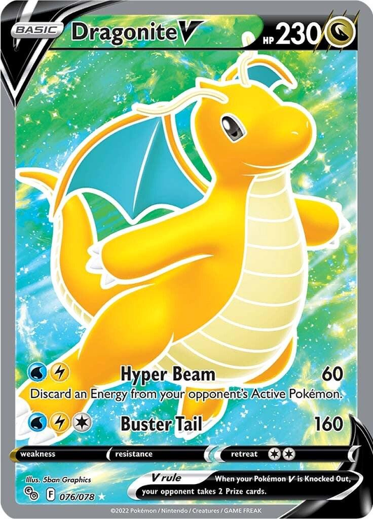 Dragonite V (76/78) Rare PGO Pokemon Go