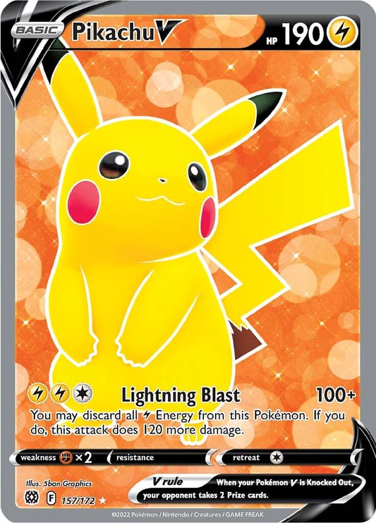 Pikachu V UR 156/172 Brilliant Stars