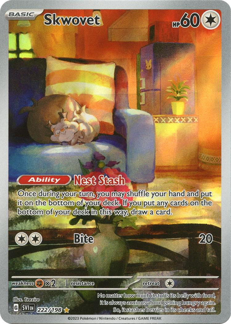 Skwovet (222/198) IR Scarlet & Violet Base