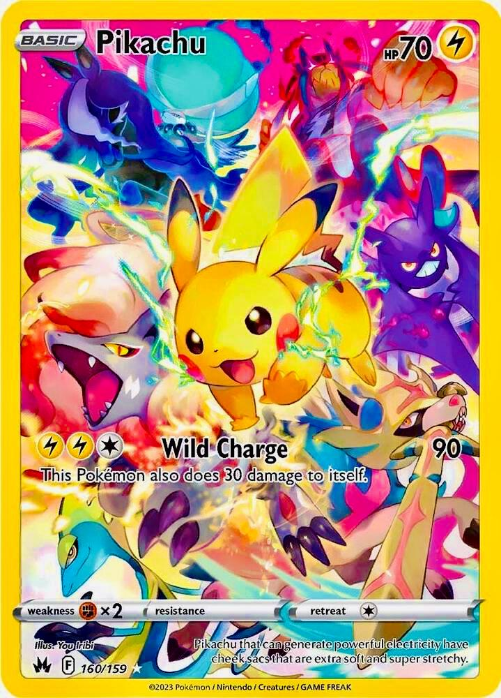 Pikachu (160/159) Secret Rare Crown Zenith