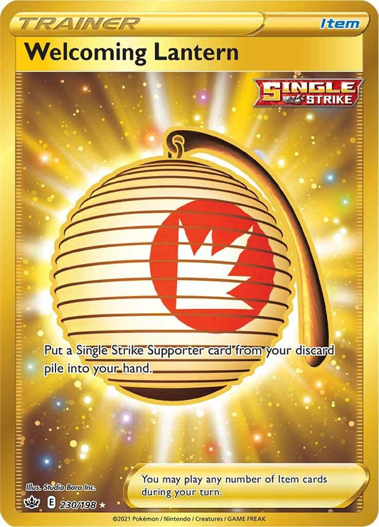 Welcoming Lantern (230/198) Secret Rare CRE Chilling Reign