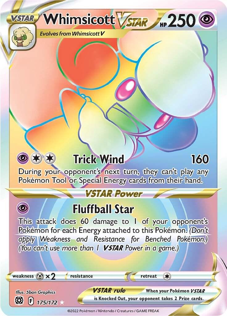 Whimsicott VSTAR 175/172 Brilliant Stars Secret Rare