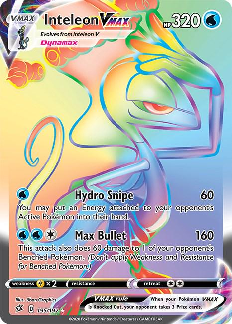 Inteleon VMAX (195/192) Rainbow Rare Rebel Clash