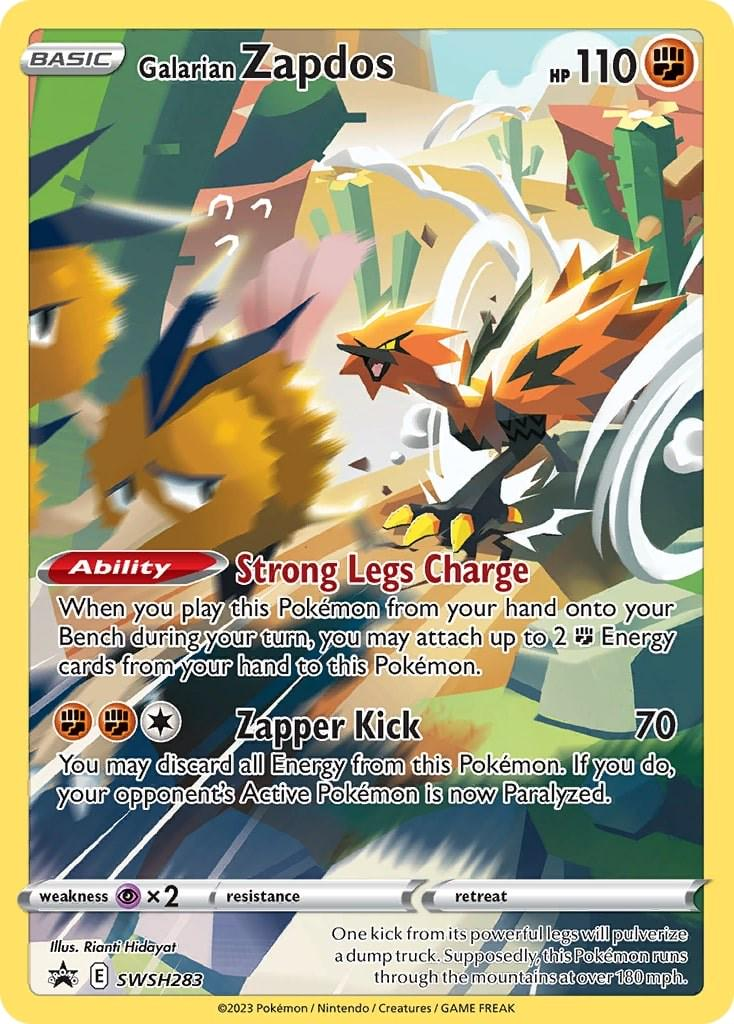 Galarian Zapdos (SWSH283) Black Star Promo