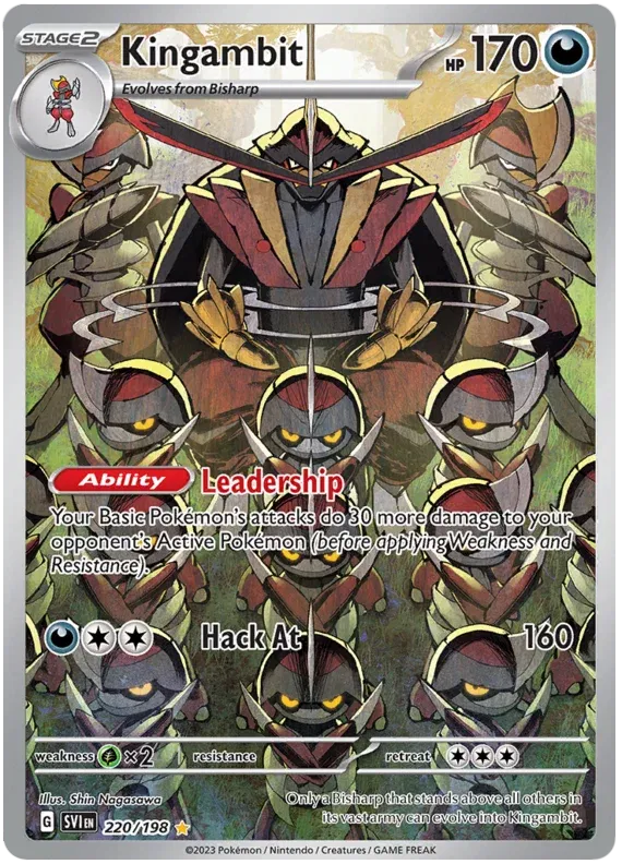 PSA 10 Kingambit (220/198) IR Scarlet & Violet Base
