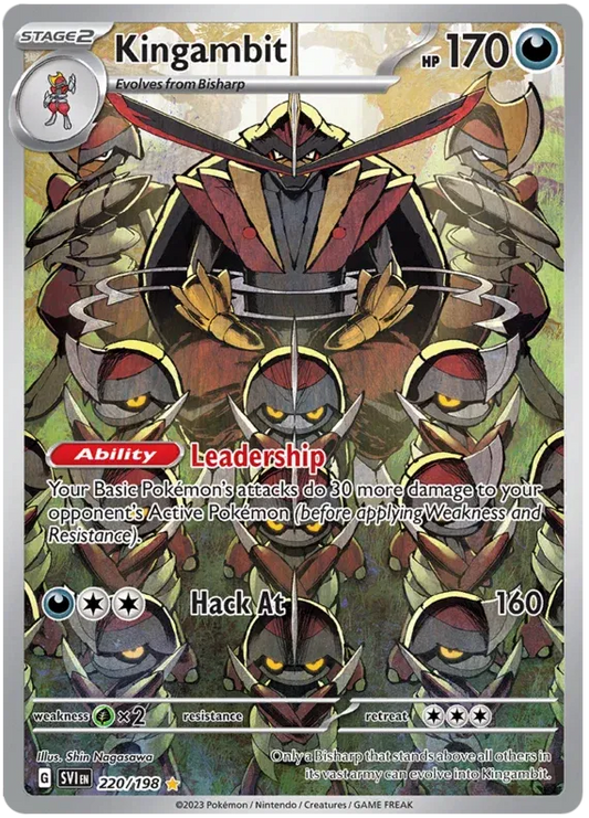 PSA 10 Kingambit (220/198) IR Scarlet & Violet Base