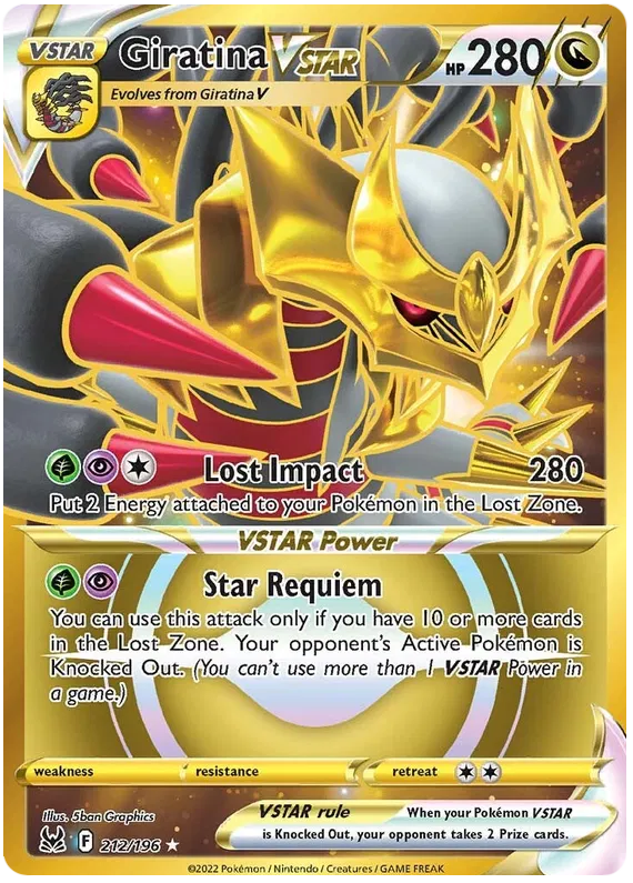 Giratina VSTAR SR 212/196 Lost Origin