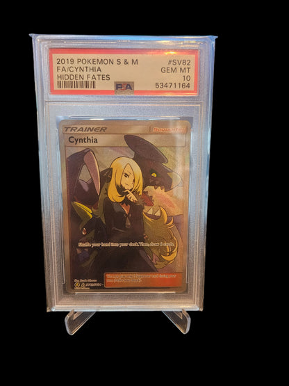 PSA 10 Cynthia FA SV82/SV94 Hidden Fates